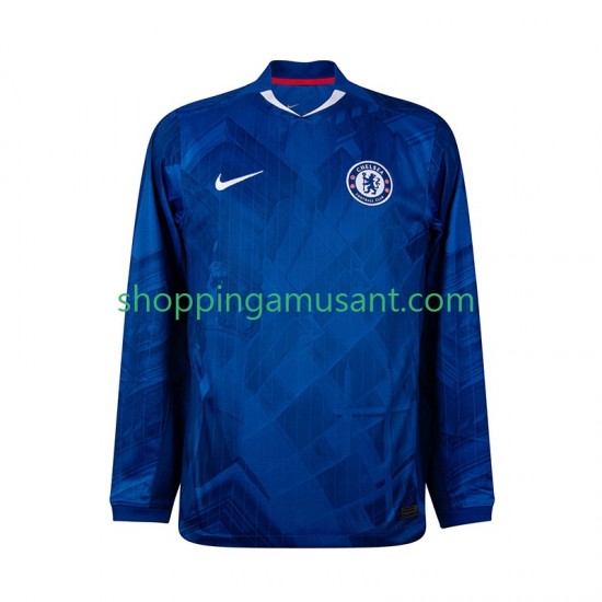 Maillot de Foot Chelsea Homme Domicile 2025-2026 Manche Longue