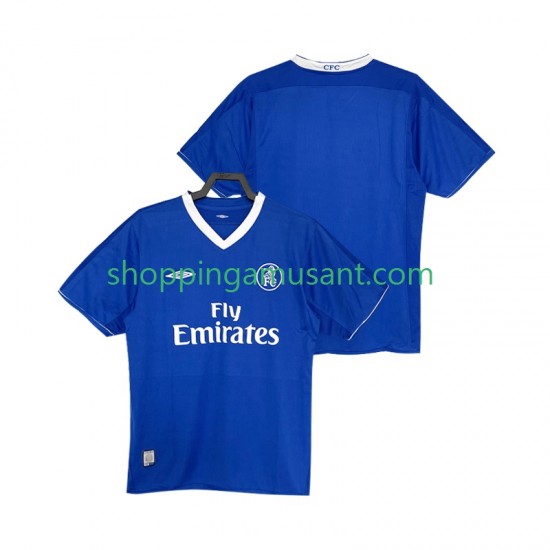 Maillot de Foot Chelsea 2003 2005 Rétro Homme Domicile Manche Courte