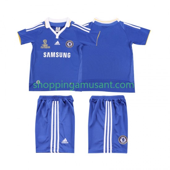 Maillot de Foot Chelsea 2007 Rétro Enfant Domicile 2008 Manche Courte