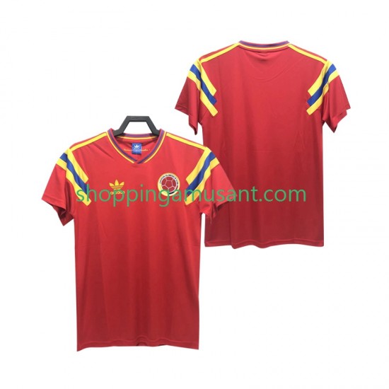 Maillot de Foot Colombie 1990 Rétro Homme Extérieur Manche Courte