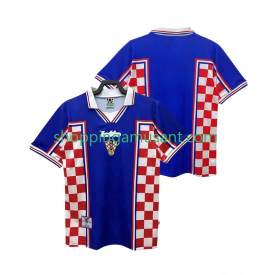 Maillot de Foot Croatie Rétro Homme Extérieur 1998 Manche Courte