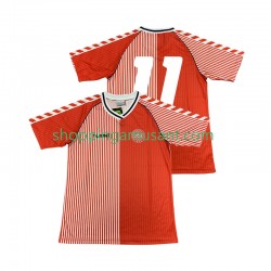Maillot de Foot Danemark 11 1986 Rétro Homme Domicile Manche Courte