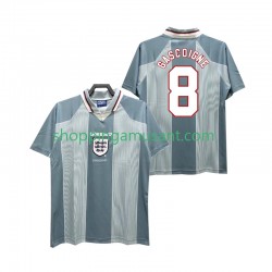 Maillot de Foot Angleterre CASCOIGNE 8 1996 Rétro Homme Extérieur Manche Courte