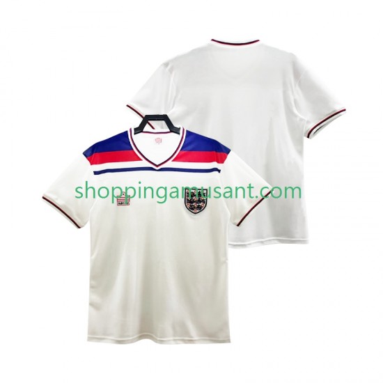 Maillot de Foot Angleterre 1982 Rétro Homme Domicile Manche Courte
