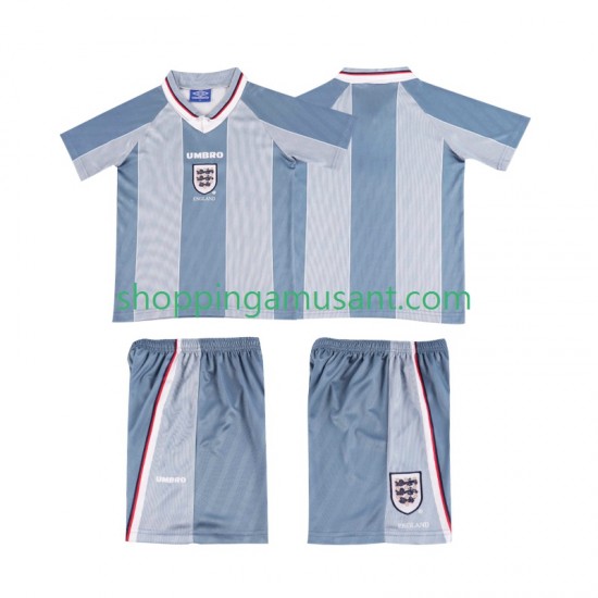 Maillot de Foot Angleterre 1996 Rétro Enfant Extérieur Manche Courte
