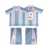 Maillot de Foot Angleterre SHEARER 9 1996 Rétro Enfant Extérieur Manche Courte