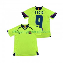 Maillot de Foot FC Barcelone ETOO 9 2005 Rétro Homme Extérieur 2006 Manche Courte