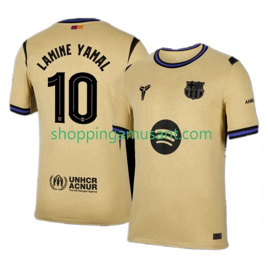 Maillot de Foot FC Barcelone Lamine Yamal 10 UCL Homme Extérieur 2025-2026 Manche Courte