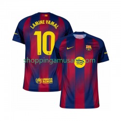 Maillot de Foot FC Barcelone Lamine Yamal 10 Homme Domicile 2025-2026 Manche Courte