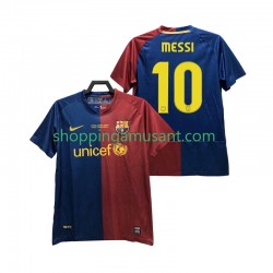 Maillot de Foot FC Barcelone Lionel Messi 10 Champions League 2009 Rétro Homme Domicile 2008 Manche Courte