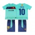 Maillot de Foot FC Barcelone Lionel Messi 10 Rétro Enfant Extérieur 2011 2010 Manche Courte