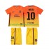 Maillot de Foot FC Barcelone Lionel Messi 10 2012 2013 Rétro Enfant Extérieur Manche Courte