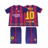Maillot de Foot FC Barcelone Lionel Messi 10 2014 2015 Rétro Enfant Domicile Manche Courte