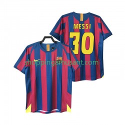 Maillot de Foot FC Barcelone Lionel Messi 30 2005 Rétro Homme Domicile 2006 Manche Courte