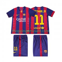 Maillot de Foot FC Barcelone Neymar JR 11 2014 2015 Rétro Enfant Domicile Manche Courte