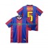 Maillot de Foot FC Barcelone PUYOL 5 Rétro Homme Domicile 1999 1998 Manche Courte
