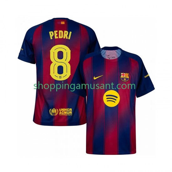 Maillot de Foot FC Barcelone Pedri 8 Champions League Homme Domicile 2025-2026 Manche Courte
