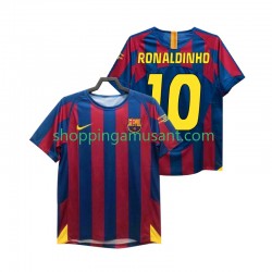 Maillot de Foot FC Barcelone RONALDINHO 10 Champions League 2005 Rétro Homme Domicile 2006 Manche Courte
