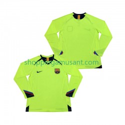 Maillot de Foot FC Barcelone 2005 Rétro Homme Extérieur 2006 Manche Longue
