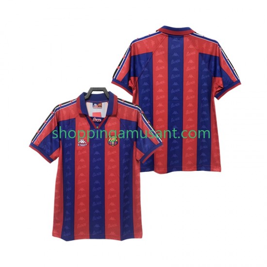 Maillot de Foot FC Barcelone 1996 1997 Rétro Homme Domicile Manche Courte