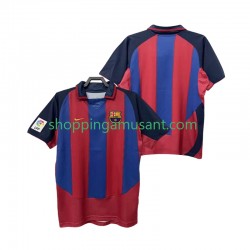 Maillot de Foot FC Barcelone 2003 Rétro Homme Domicile 2004 Manche Courte