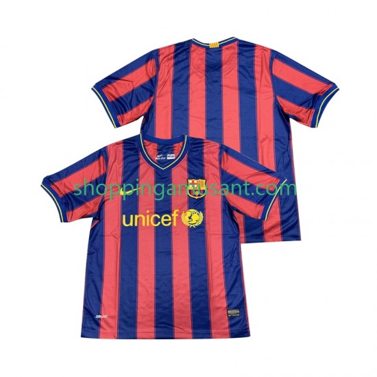 Maillot de Foot FC Barcelone 2009 Rétro Homme Domicile 2010 Manche Courte