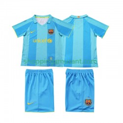 Maillot de Foot FC Barcelone 2007 Rétro Enfant Extérieur 2008 Manche Courte