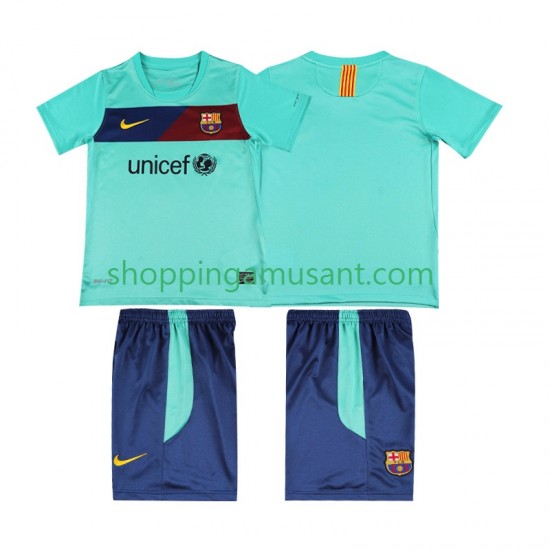Maillot de Foot FC Barcelone Rétro Enfant Extérieur 2011 2010 Manche Courte