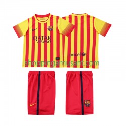 Maillot de Foot FC Barcelone 2013 2014 Rétro Enfant Extérieur Manche Courte