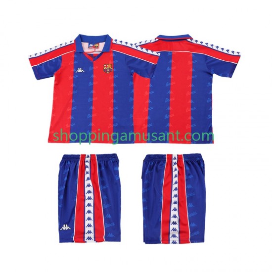 Maillot de Foot FC Barcelone 1992 1995 Rétro Enfant Domicile Manche Courte