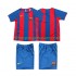 Maillot de Foot FC Barcelone 2005 Rétro Enfant Domicile 2004 Manche Courte