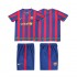 Maillot de Foot FC Barcelone 2009 Rétro Enfant Domicile 2010 Manche Courte