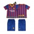 Maillot de Foot FC Barcelone 2013 2014 Rétro Enfant Domicile Manche Courte