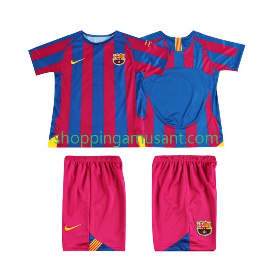 Maillot de Foot FC Barcelone Champions League 2005 Rétro Enfant Domicile 2006 Manche Courte