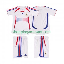 Maillot de Foot France Rétro Enfant Extérieur 2006 Manche Courte