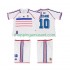 Maillot de Foot France ZIDANE 10 Rétro Enfant Extérieur 1998 Manche Courte