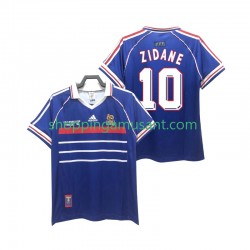Maillot de Foot France ZIDANE 10 Rétro Homme Domicile 1998 Manche Courte