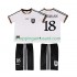 Maillot de Foot Allemagne KLINSMANN 18 1996 Rétro Enfant Domicile Manche Courte