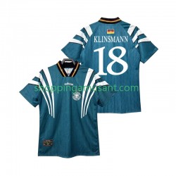 Maillot de Foot Allemagne KLINSMANN 18 1996 Rétro Homme Extérieur Manche Courte