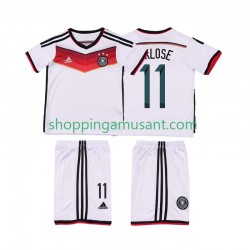 Maillot de Foot Allemagne KLOSE 11 2014 Rétro Enfant Domicile Manche Courte
