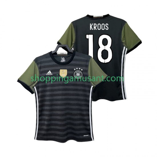 Maillot de Foot Allemagne KROOS 18 2016 Rétro Homme Extérieur Manche Courte