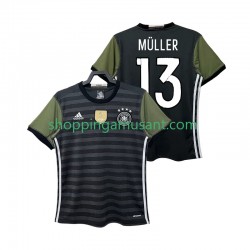 Maillot de Foot Allemagne MULLER 13 2016 Rétro Homme Extérieur Manche Courte