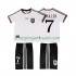 Maillot de Foot Allemagne Moller 7 1996 Rétro Enfant Domicile Manche Courte