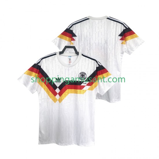 Maillot de Foot Allemagne 1990 Rétro Homme Domicile Manche Courte