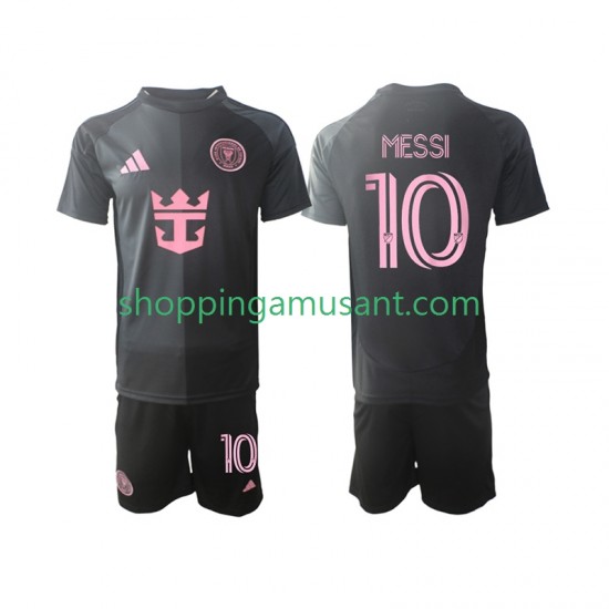 Maillot de Foot InterMiami Lionel Messi 10 Enfant Extérieur 2025 Manche Courte