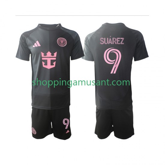 Maillot de Foot InterMiami Suárez Luis 9 Enfant Extérieur 2025 Manche Courte