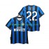 Maillot de Foot Inter Milan MILITO 22 2009 Rétro Homme Domicile 2010 Manche Courte