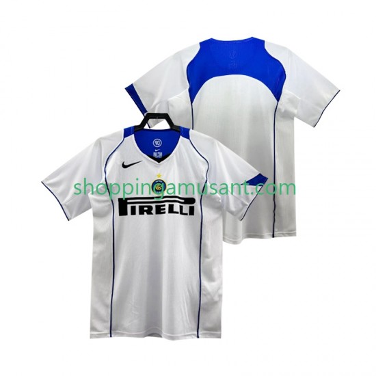 Maillot de Foot Inter Milan 2005 Rétro Homme Extérieur 2004 Manche Courte