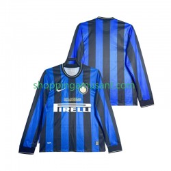 Maillot de Foot Inter Milan 2009 Rétro Homme Domicile 2010 Manche Longue