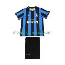 Maillot de Foot Inter Milan 2009 Rétro Enfant Domicile 2010 Manche Courte